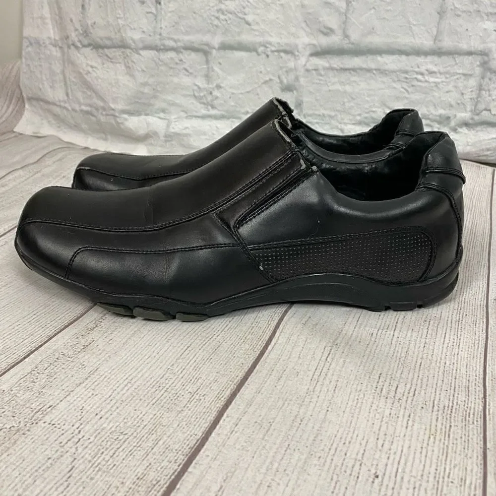 Call it spring slip on black casual shoes men sz 10.5
